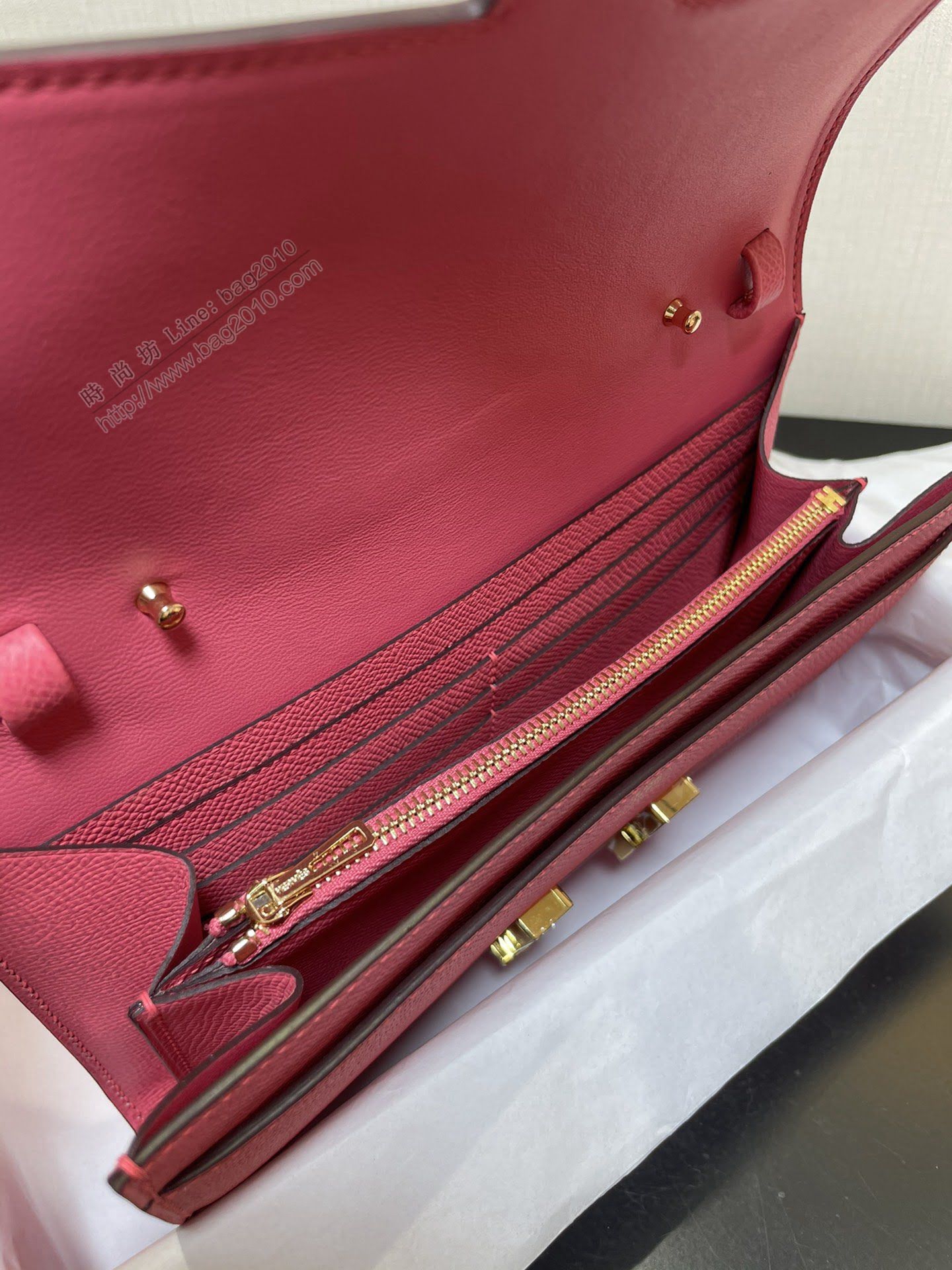 Constance小挎包 to go斜挎包 epsom皮 唇膏粉金扣 康康斜挎女包  am2172